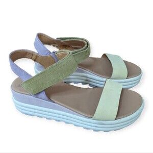 Sorel Cameron flatform platform color block sandals